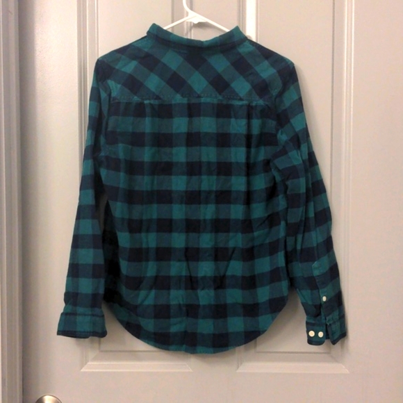 J. Crew Half-zip Plaid Flannel - Picture 5 of 5